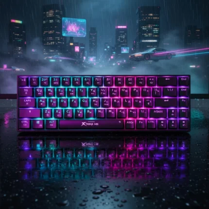 Xtrike Me GK-995W 68-Key Tri-Mode Wireless Mechanical Keyboard Black – product view 2