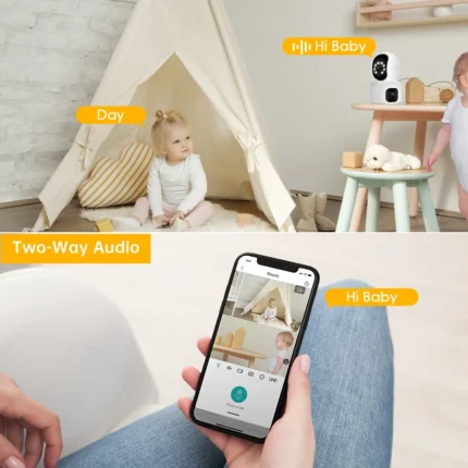 Speed-X N9-2 4MP Dual Lens Wi-Fi Smart Camera with Auto-Tracking – product view 2