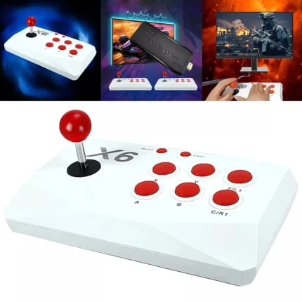 X6 Retro Game Console 64GB with Double Wireless Arcade Joystick (20,000+ Games) – product view 2